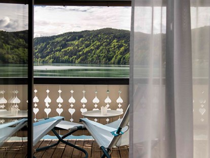 Luxusurlaub - Wellnessbereich - Den Millstätter See direkt vom Balkon aus genießen - Seeglück Hotel Forelle