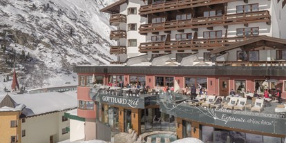 Luxusurlaub - Tiroler Oberland - Terrasse - Hotel Gotthard-Zeit