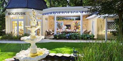 Luxusurlaub - Bayern - Garten mit Pavillon Solitude mit Gartenlounge - Hotel, Kneipp & Spa Fontenay "le petit château"