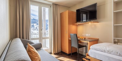Luxusurlaub - Klassifizierung: 4 Sterne S - Separates Schlafzimmer im Familienzimmer Eiger, Hotel Belvedere Grindelwald - Belvedere Swiss Quality Hotel Grindelwald
